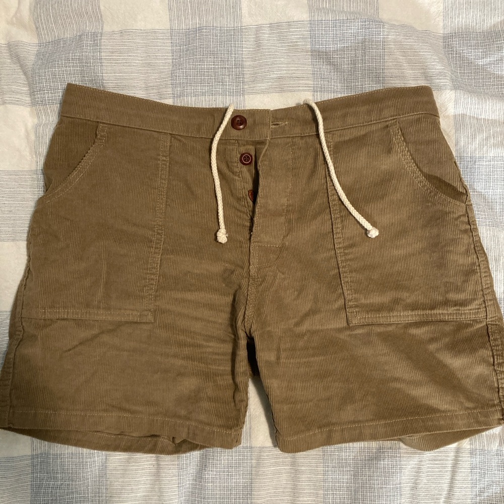 Birdwell Classic Corduroy Shorts in Brown Size 34